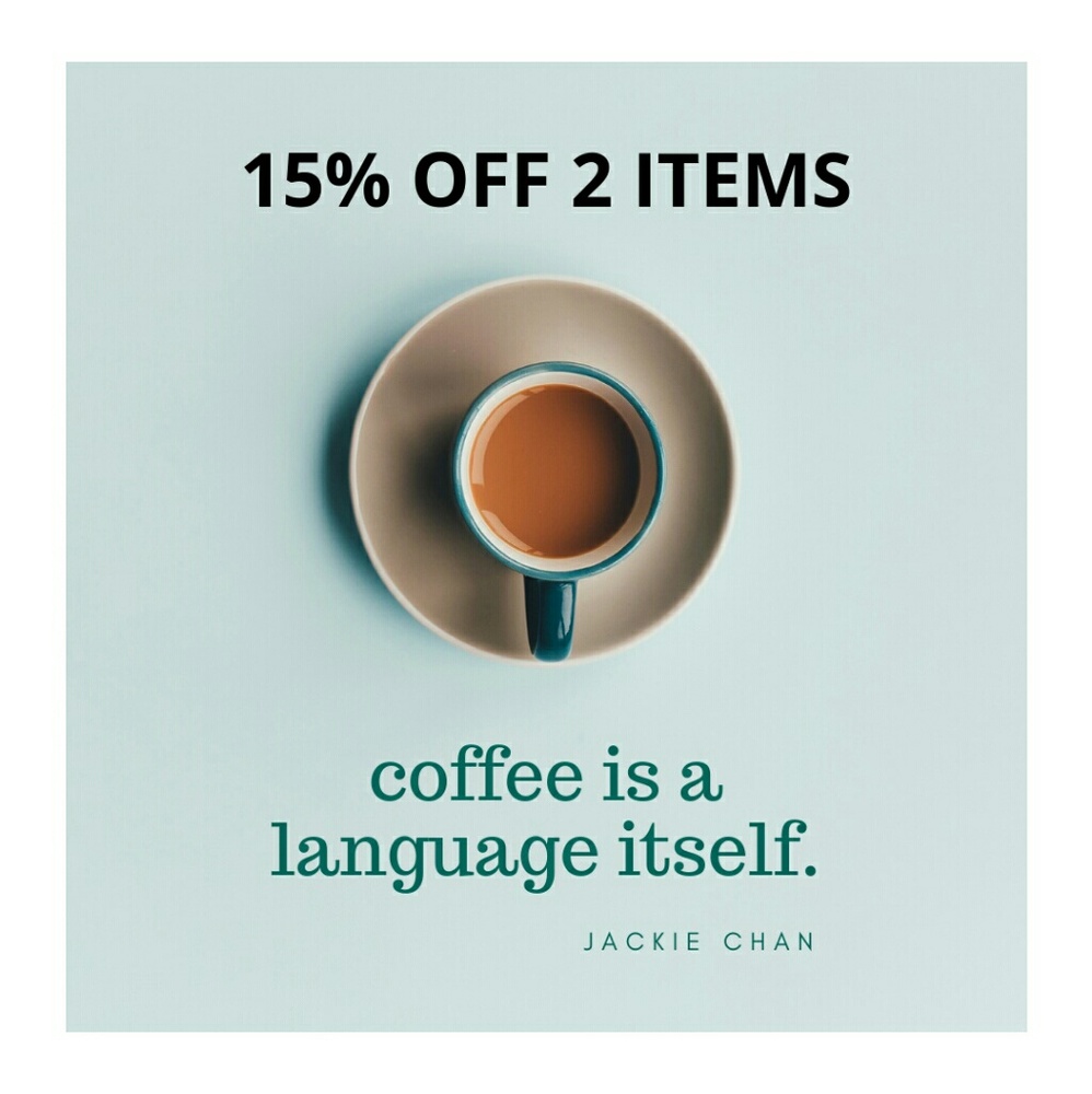 BUNDLE AND GET 15% OFF 2 ITEMS